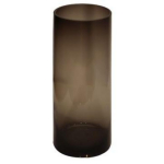 Besk Klaasist silindervaas 9135709, 12x30cm, suitsuhall, silinder, klaas