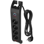 Emos &Uuml;levoolu kaitse P54222, 2m, 1800J, 4x2P+PE, 16A, 3680W, EMI/RFI filter, laste kaitse
