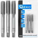Geko Taps, G38320, M10x1,5mm, 3 tk, HSS, DIN 352, sisemise keermestamise jaoks