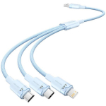 Vention USB 2.0 A 3in1 3A kaabel CTPLG, 1.5m, 60W (USB-C), 12W (Lightning), 10W (Micro-B), 3A, 480 Mbps