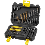 Stanley Segatud puure ja kruvikeeraja komplekt STA88546-XJ, 50 tk, m&uuml;&uuml;ritise puurid, HSS puurid, kruvikeeraja otsikud, adapter