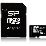 Silicon Power Elite m&auml;lukaart 16 GB MicroSDHC, SP016GBSTHBU1V10SP, 16 GB, 85 MB/s, Veekindel, L&ouml;&ouml;gikindel