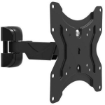 Maclean MC-741 televiisori seinakinnitus, 106.7 cm, 25 kg, 13"-42", VESA 75x75-200x200 mm, metall, must