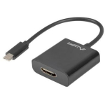 Lanberg USB adapter HDMI F AD-UC-HD-01, 15cm, USB Type-C isane, HDMI Type A emane, AG9310, 2,7 Gbps, 1920x1200