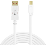 Sandberg DisplayPort kaabel 509-17, 2m, 8K60Hz, valge, Mini Displayport, Displayport