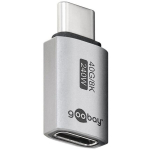 Goobay USB-C adapter sirge, USB4 74447, 8K60Hz tugi, 40 Gbps andmeedastuskiirus, metallkorpus, kuni 240 W toiteedastus