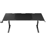 Genesis Moodulaarne M&auml;ngulaud NDS-2251, 180cm, 70-90cm, must, MDF, kruusialus, k&otilde;rvaklappide hoidja, kaabli haldus