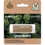 Goodram USB m&auml;lupulk UME3-0640EFR11, 64 GB, USB 3.0, lugemiskiirus 60 MB/s, kirjutamiskiirus 20 MB/s, pruun v&auml;rv