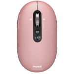 Port Connect PURE MAC 910503, juhtmevaba optiline hiir, Bluetooth, 1000/1600/2400/3200 DPI, 5 nuppu, vaikne kl&otilde;ps, roosa