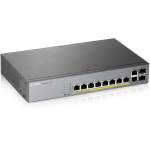 Zyxel GS1350-12HP-EU0101F hallatav l&uuml;liti, L2, 10x1GbE, 8xPoE, 130W, 2xSFP, 24Gbit/s