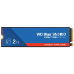 WD 2TB WD Blue SN5100 NVMe SSD WDS200T5B0E-00CPE0, 2TB, M.2 2280, PCIe 4.0 x4, 7100MB/s lugemine, 6700MB/s kirjutamine