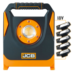 JCB JCB-SL-KONNECT4500 akuga LED t&ouml;&ouml;valgusti ehituseks 4500lm 18V IP65 IK08 Makita Bosch DeWalt Milwaukee Metabo JCB adapteritega