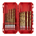 RED HEX - SHOCKWAVE&trade; HSS-TIN METĀLA URBJI AR SE&Scaron;STŪRA KĀJIŅU, SHOCKWAVE HSS-G TIN RED HEX SET - 19 PC, 4932493866 MILWAUKEE