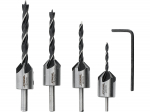 Faasi puuride komplekt 5 tk, STHOR, 22720, 3-6 mm, 60-92 mm, HSS 4241, silindriline, puit