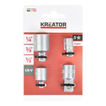 Muciņu atslēgu adapteru komplekts 1/4" 3/8" 1/2" - 4 PCS
