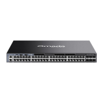 Omada Campus 48-Port Gigabit Stackable L3 hallatav l&uuml;liti 6&times; 10G pesadega, TP-Link, SG6654X, 48&times; 10/100/1000 Mbps, 6&times; 10G SFP+ pesad, 2&times; USB 2.0 pesad, 1&times; RJ45 konsoolipesa, 1&times; USB Type-C konsoolipesa, 1&times; RJ45 haldusport, 4 sisemist fikseeritud venti ...