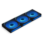 Lian Li ventilaator, G99.12SLIN3B.00, 120 mm, 2100 RPM, 2.66 mmH2O, FDB, 40 LED, must, 3 tk.