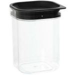 Nhg S&auml;ilitustops 2517106, 1.60L, 135mm, 135mm, 176mm, must, plastmass, &otilde;hukindlad anumad