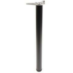 Gtv Laua jalg 1362971, 710mm, 60mm, teras, must, reguleeritav k&otilde;rgus 30mm