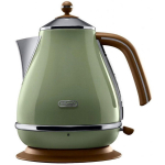Delonghi Veekeetja KBOV 2001.GR, 2000 W, 1.7 L, 360&deg; p&ouml;&ouml;ratav alus, Roheline, Roostevaba teras, Filtreerimine