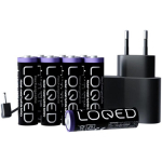 Shelly Aku komplekt PowerKit, 8 AA NiMH akut, AC adapter, 3m toitekaabel, &ouml;koloogiline lahendus