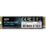 Silicon Power SSD M.2 SP256GBP34A60M28, 256 GB, 2200 MB/s, 1600 MB/s, 0-70 &deg;C, 2000000 h