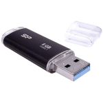 Silicon Power 8GB Blaze B02 USB m&auml;lupulk SP008GBUF3B02V1K, 8GB, USB Type-A, 3.2 Gen 1, must, v&otilde;tmehoidja