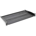 Digitus Riiul 19" TN-19-250-1U-BK, 483x250mm, 1U, must, kande 15kg, kinnitamine kahel punktis, kaasas kruvide komplekt