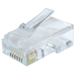 Gembird Moodul pistik 8P8C LC-8P8C-002/100, 100 tk, RJ-45, l&auml;bipaistev v&auml;rv, 8P8C RJ-45 pistik