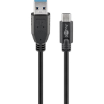 Goobay &Uuml;mar kaabel 67999, 0.5m, USB 3.0 isane, USB-C isane, kiire laadimine, andmeedastus