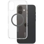 Care Korpus 1347, kaitsekorpus, Apple iPhone 16 Plus, 100% taaskasutatud plast, l&auml;bipaistev/must, MagSafe