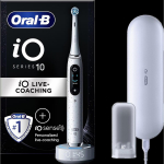 Braun Oral-B iO 10 Stardust White elektriline hambahari, 4210201435457, 7 režiimi, Bluetooth, LED-ekraan, reisikott