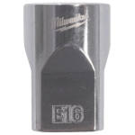 Milwaukee 4932498854, 3/8" pesa Torx E16, sisemine ruut, kroomitud, 4 lamedat k&uuml;lge