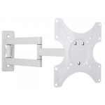 Techly ICA-LCD-2903WH TV seinakinnitus, 023820, 94 cm (37"), 25 kg, 75x75-200x200 mm, 180&deg;, 0-12&deg;, 3 punkti, valge