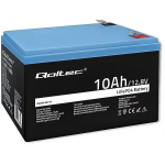 Qoltec 53713 LiFePO4 aku, 12.8V, 10Ah, 128Wh, BMS, 3000 ts&uuml;klit, liitiumraudfosfaat