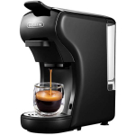 HiBREW H1A must, kapslikohviaparaat, 1450W, 19 bar, Nespresso ja Dolce Gusto, veefilter, lekkekaitse