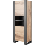 WOOD bookcase 65x40x170,5 oak wotan + anthracite