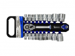 Ligzdu komplekts CrV 1/2" 8-32 mm, 19 gab., G10103, GEKO
