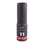 SHOCKWAVE&trade; IMPACT DUTY TRIECIENIZTURĪGAS UZGRIEŽŅU MUCIŅAS, 11 MM 3/8" IMPACT SOCKET DEEP - 1 PC, 4932480285 MILWAUKEE