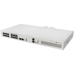 Mikrotik CRS418-8P-8G-2S+RM l&uuml;liti 16 Gigabit porti, 2 SFP+ pesa, PoE, 1U, 2208 MHz protsessor, RouterOS