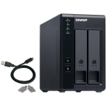 Qnap Salvestuss&uuml;steem TR-002 2 Bay USB Type-C, 2 SATA 3.5 tolli ketast, 1 USB-C, 10.15 W, v&auml;line toiteadapter 36W