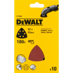 Dewalt Liivapaber DT3094-QZ 93mm x 93mm 180G 10 tk, E kaal, Alumiiniumoksiid, C16 abrasiiv