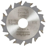Dewalt Saeplaud DT1306-QZ 102mm 4mm 12T 22mm auk, 1 tk, HM hambad, puidule