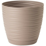Form Plastic Lillepott 4347493, 90mm, 110mm, pruun, &uuml;mmargune, plastmass, koos alusega