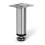 Gtv Reguleeritav M&ouml;&ouml;bli Jalg 100mm 1314277, 100mm, 30mm, teras kroomitud viimistlusega, 60x60mm, 5mm