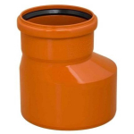 Instalplast PVC &Uuml;leminek 160/110, 160mm &rarr; 110mm, oranž-pruun, PVC-U, pH 2&ndash;12, kuni +40&deg;C (ajutiselt kuni +60&deg;C)