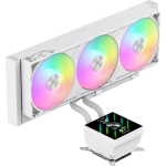 Gamemax protsessori vedelikjahutus GLACIER 360 LCD WH, 85.82 cfm, TDP kuni 330W, ARGB ventilaator, 800-2000 rpm