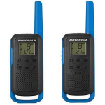 Motorola Raadio T62 PMR 446 MOTOROLAT62BLUE, 8 km, 16 kanalit, 446 MHz, 2x Raadio, 2x Laadija, 2x NiMH aku
