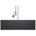 Dell KB525C Klaviatuur 580-BBSV, USB-C, 0.46kg, Vaikne klahvid, Vett h&uuml;lgav, Madal profiil, Reguleeritav kallak, Valgustus