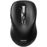 Port Connect Expert Mouse 900707C, juhtmevaba, Bluetooth, 2.4 GHz, optiline, 6 nuppu, 3200 DPI, must